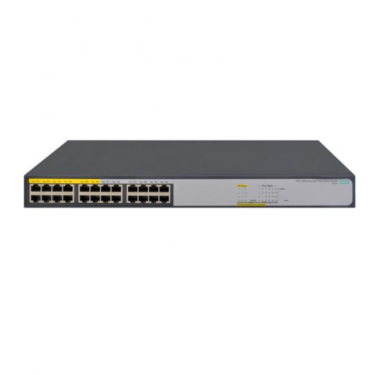 Hewlett Packard Enterprise 1420-24G-PoE+ (124W) Non-géré L2 Gigabit Ethernet (10/100/1000) Connexion Ethernet, supportant l'alimentation via ce port (PoE) 1U Gris