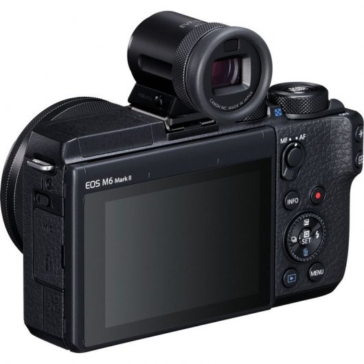 Canon M6 Mark II 32,5MP WiFi + objectif EF-M15-45mm F3.5-6.3 IS STM + viseur EVF-DC2