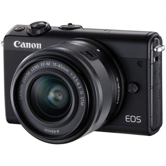 Canon M100 24.2MP WiFi Negra + Objetivo EF-M 15-45mm F3.5-6.3 IS STM
