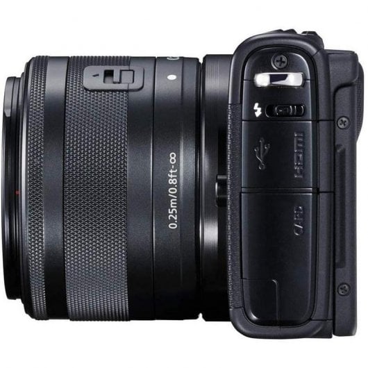 Canon M100 24.2MP WiFi Negra + Objetivo EF-M 15-45mm F3.5-6.3 IS STM