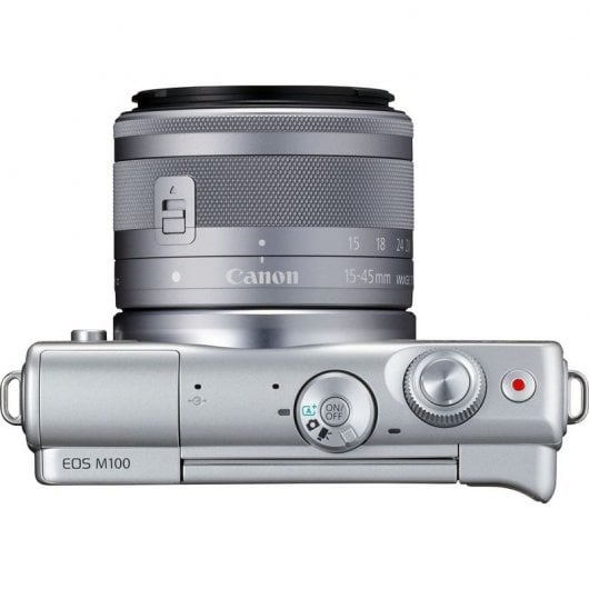 Canon M100 24.2MP WiFi Gris + Objetivo EF-M 15-45mm F3.5-6.3 IS STM
