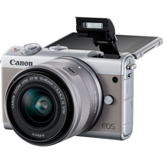 Canon M100 24.2MP WiFi Gris + Objetivo EF-M 15-45mm F3.5-6.3 IS STM