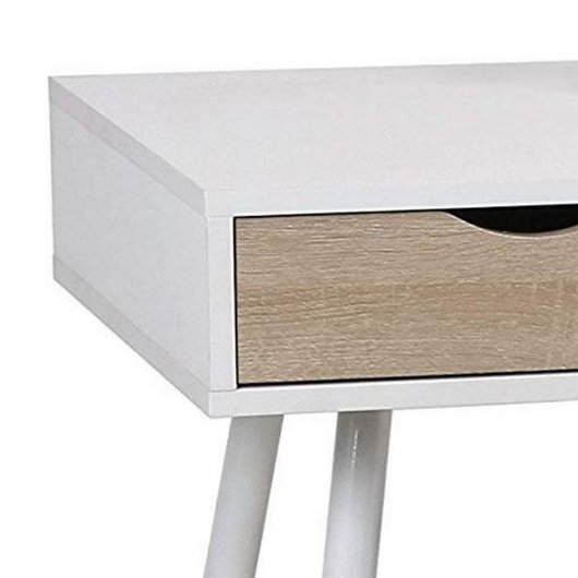 Ucla Mesa Oficina 110x50x75cm Blanca/Madera