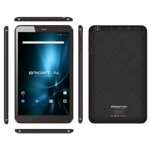 Brigmton BTP-801QC Tablet 8" 2GB/16GB Preto + Capa