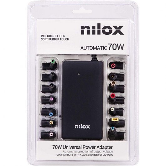 Nilox CAR70S Alimentador Automático Universal Slim 70 W