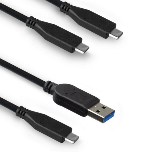 Ewent EW7072 Carcasa de disco duro/SSD USB-C 2.5" Negro