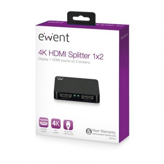 Ewent Sdoppiatore HDMI 1x2 4K