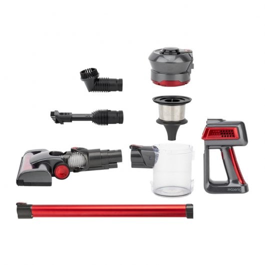 HKoenig UP810 PowerClean+ Aspirateur balai 2 en 1 160 W Rouge