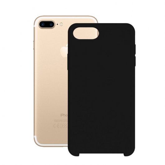 Contact Funda Silk TPU Negra para iPhone 7 Plus/8 Plus