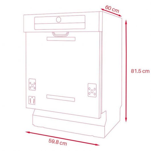 Evvo DSI4 Lavavajillas Semi-Integrable Capacidad 14 Cubiertos C