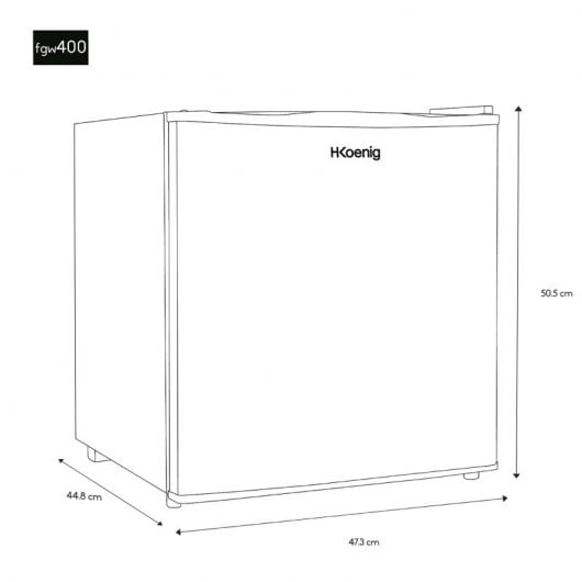 Hkoenig FGW400 Mini Congélateur 32L E Blanc