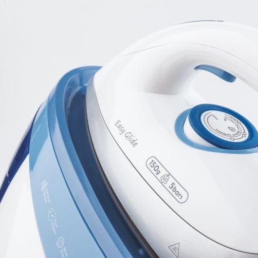 Station de repassage HKoenig V24 2400W 5,4 bar semelle céramique 1,1L blanc/bleu