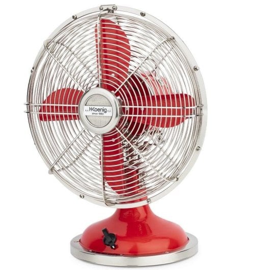 HKoenig JOE50 Ventilador Retro Rojo