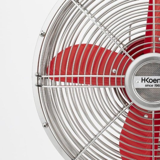 HKoenig JOE50 Ventilador Retro Rojo