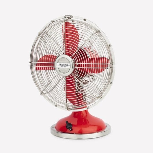 HKoenig JOE50 Ventilador Retro Rojo