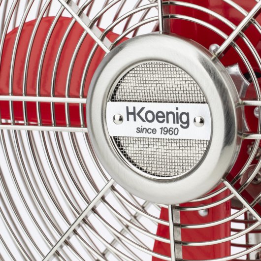 HKoenig Éventail Rétro JOE50 Rouge