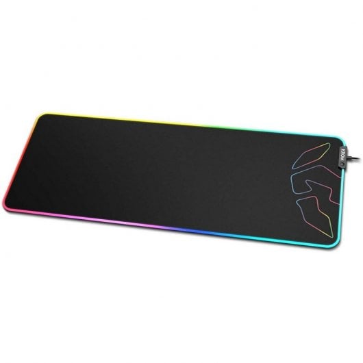 Tapis de souris gaming noir Krom Knout XL RGB