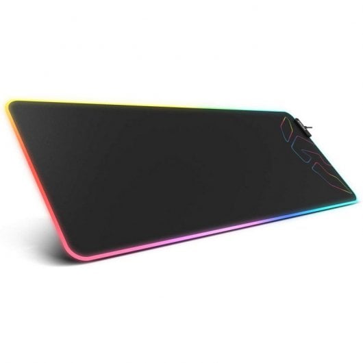 Tapis de souris gaming noir Krom Knout XL RGB