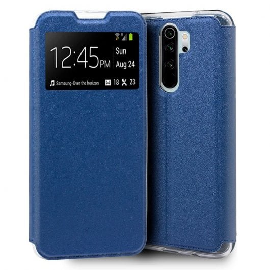 Cool Funda Flip Cover Azul para Xiaomi Redmi Note 8 Pro
