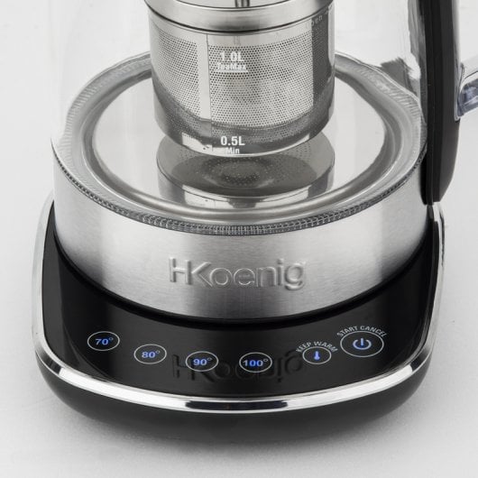 HKoenig TI600 Chaleira Eléctrica 1.5L 2200W Aço Inoxidável