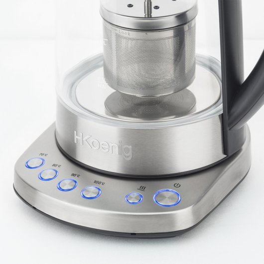 HKoenig TI700 Instant T Chaleira Eléctrica 1.7L 2400W Aço Inoxidável