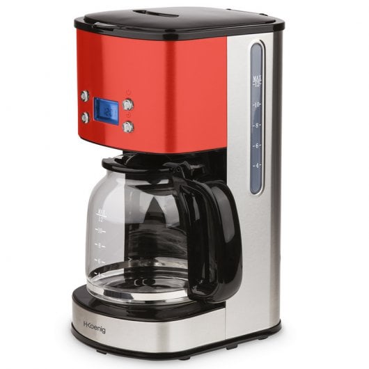 HKoenig MG30 Cafetière Filtre Programmable 1,8L 1100W Rouge