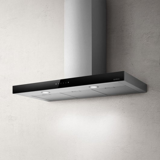 Cloche décorative Elica Joy 90 cm acier inoxydable/noir