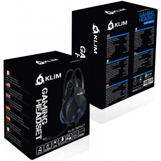 Klim Impact V2 Auriculares Gaming Negro/Azul