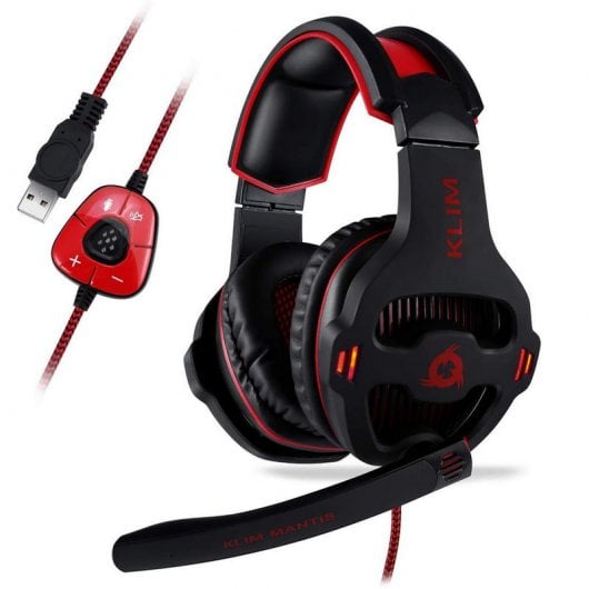 Klim Mantis Auriculares Gaming Negro/Rojo