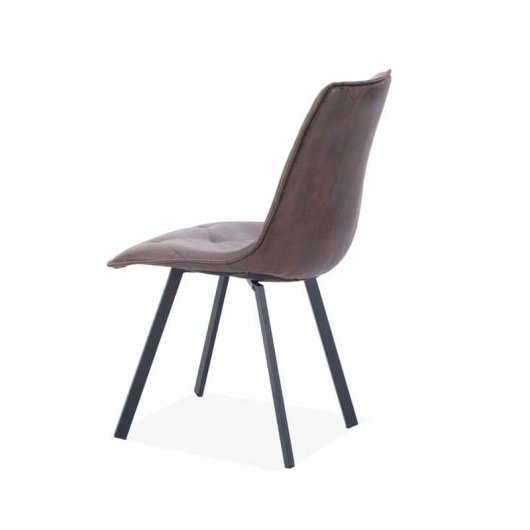 Adec Diamond Silla de Comedor Tejido Marrón Pack 2 Unidades