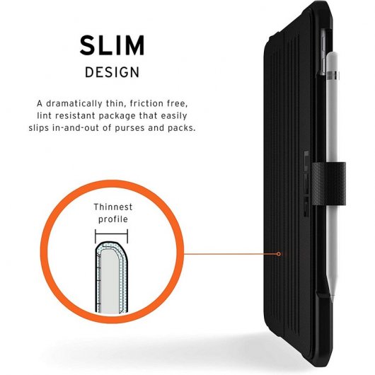 UAG Metropolis Funda Negra para iPad 10.2" 2019/2020