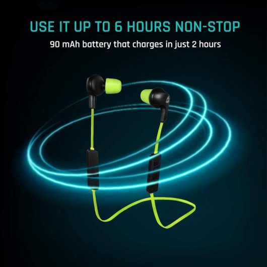 Klim Pulse Auriculares Bluetooth Preto/Verde