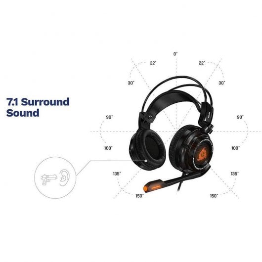 Klim Puma Auriculares Gaming Negros
