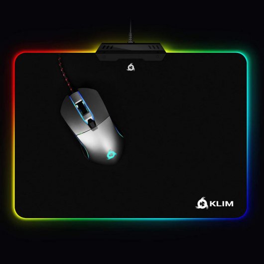 Klim Chroma RGB Alfombrilla Gaming Negra