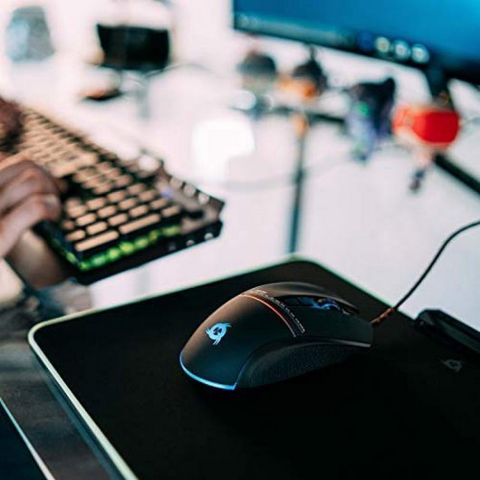 Klim Chroma RGB Alfombrilla Gaming Negra