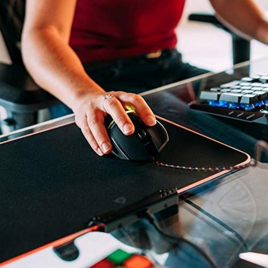 Klim Chroma RGB Alfombrilla Gaming Negra