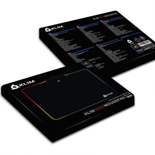 Klim Chroma RGB Alfombrilla Gaming Negra
