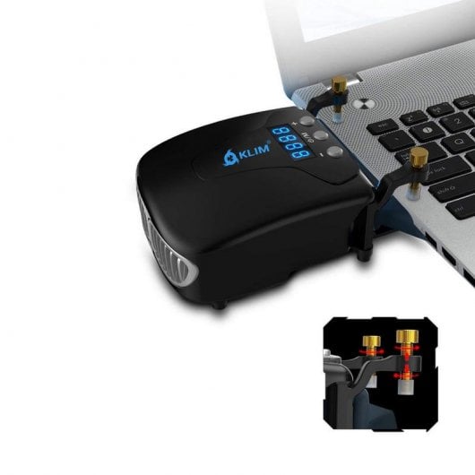 Klim Tornado V2 Refrigerador para Ordenador Portátil Negro