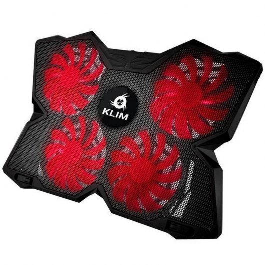 Klim Wind Base Refrigeradora para Portátil hasta 16" Negra/Roja