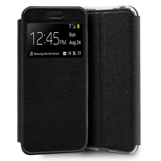 Cool Funda Flip Cover Negra para Wiko Y70