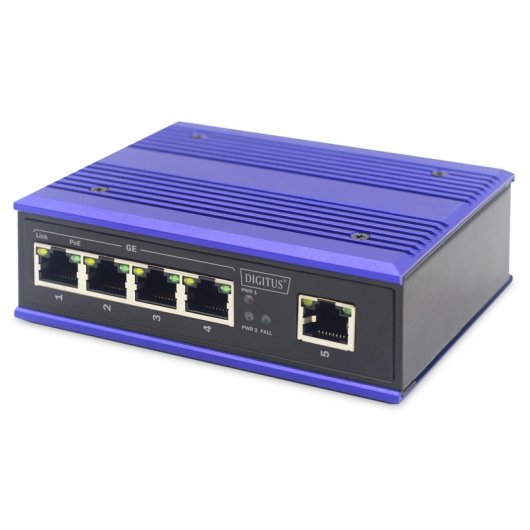 Digitus Switch 4 Portas PoE Gigabit + x1 Enlace Ascendente