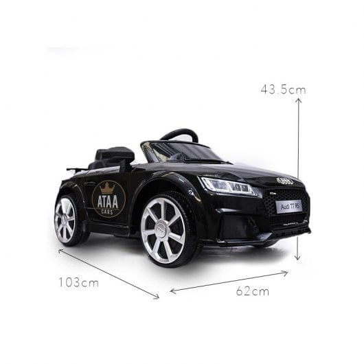 Coche Eléctrico con Licencia Audi TT RS 12V Negro