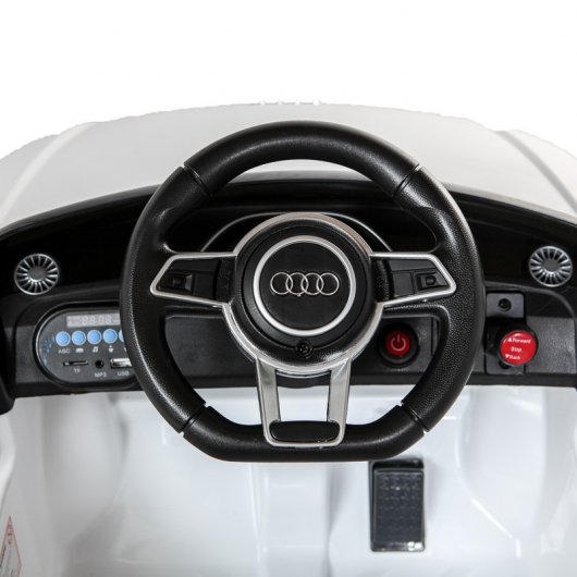 Coche Eléctrico con Licencia Audi TT RS 12V Blanco