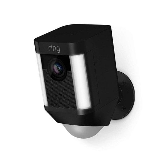 Câmera de vigilância Ring Spotlight Cam Battery FullHD Visão Noturna Externa Alarme Áudio Bidirecional Controle por Voz