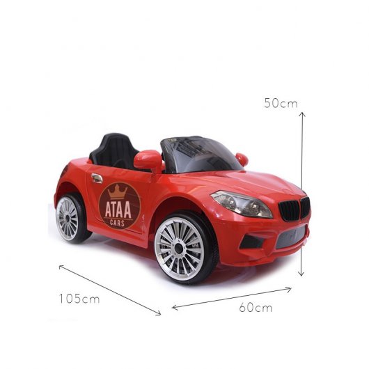 Ataa Cars Coche Eléctrico Serie 5 Berlina 12V Rojo