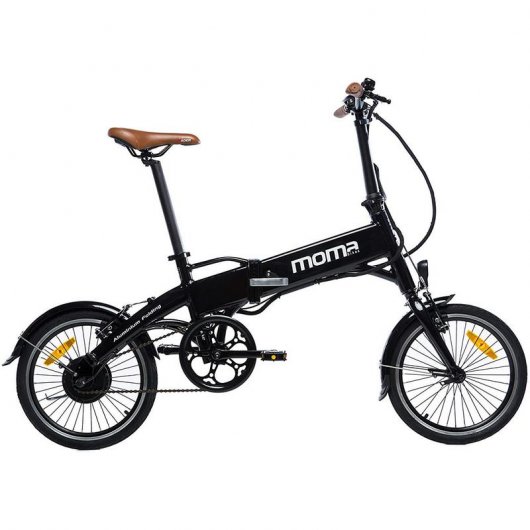 Moma Bikes E-16Teen Bicicleta Eléctrica Negra