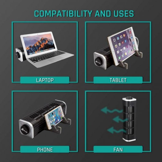 Klim Zephyr Ventilador para Portátil