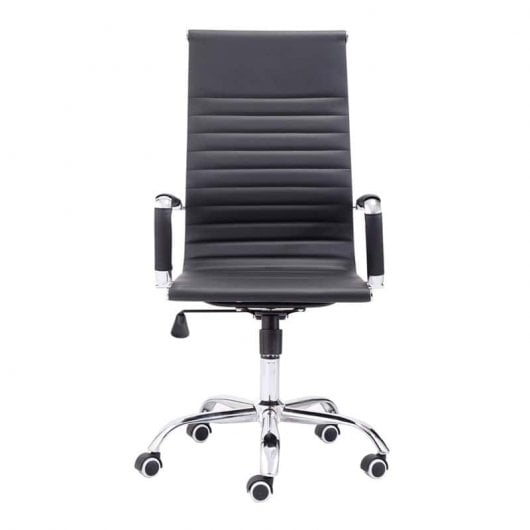 Adec Letter Silla de Oficina Simiel Piel Negra