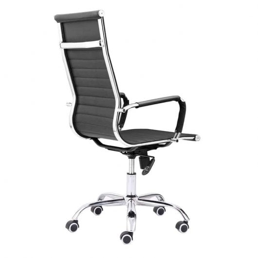 Adec Letter Silla de Oficina Simiel Piel Negra