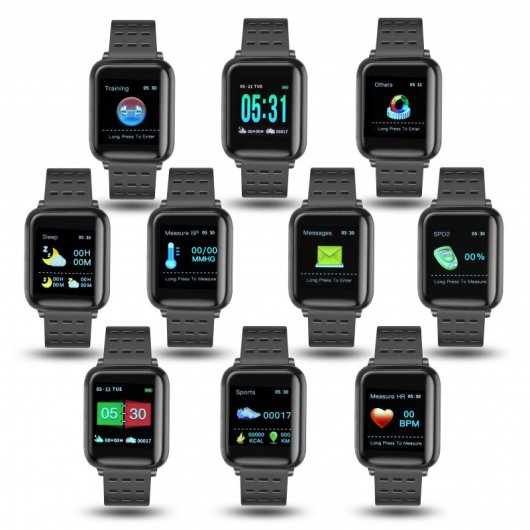 Fierro Rrato Smartwatch con Control de Sueño Rojo